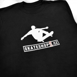 Triko Skateshop1 silueta černé